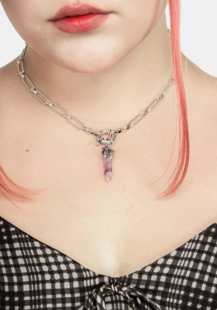 TOU1 TALON AMETHYST SHARD NECKLACE Accessories 7 TOU1 TALON AMETHYST SHARD NECKLACE Accessories