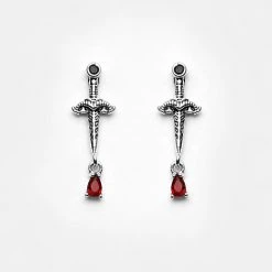 TOU1 ATHAME DAGGER CZ STUDS Accessories