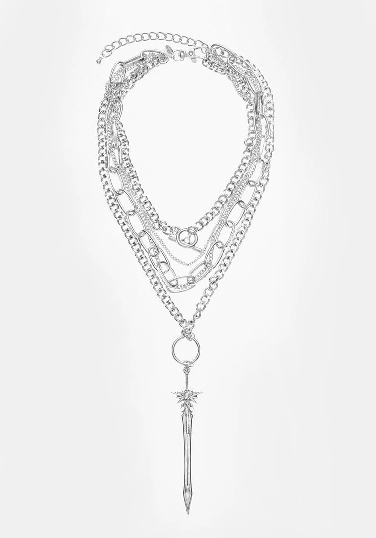 TOU1 SWORD MULTICHAIN NECKLACE Accessories 4 TOU1 SWORD MULTICHAIN NECKLACE Accessories