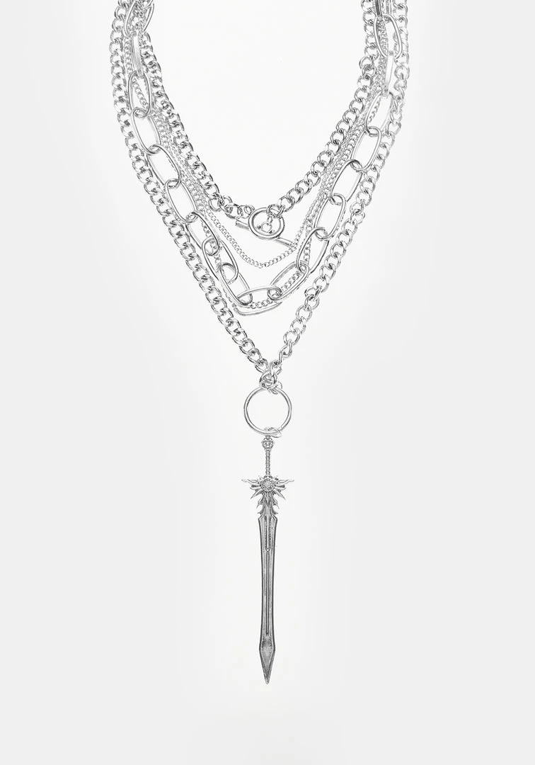 TOU1 SWORD MULTICHAIN NECKLACE Accessories 5 TOU1 SWORD MULTICHAIN NECKLACE Accessories