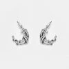 TOU1 SERPENT CRESCENT MOON EARRINGS